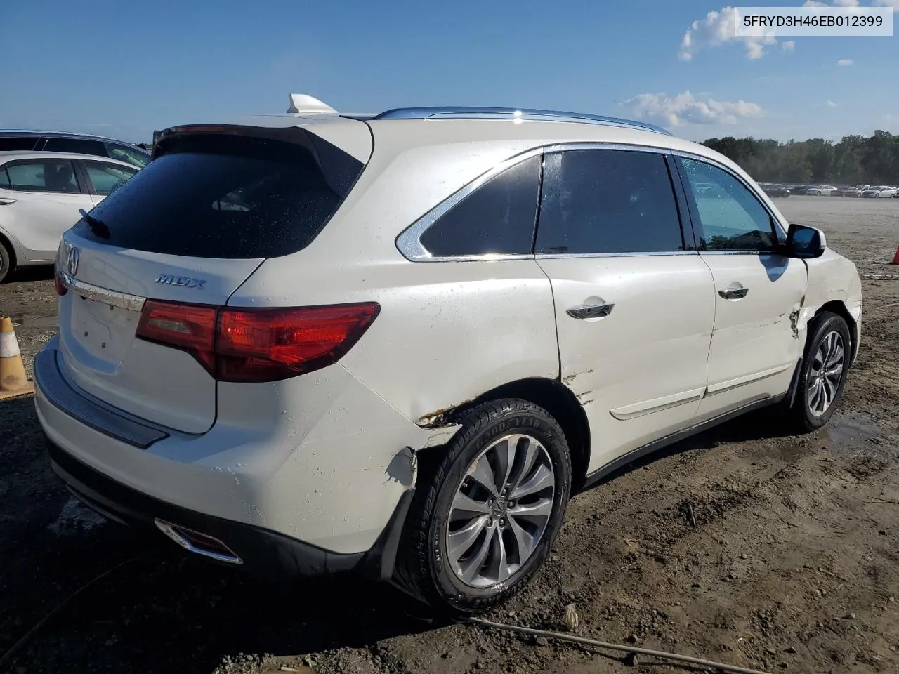 5FRYD3H46EB012399 2014 Acura Mdx Technology