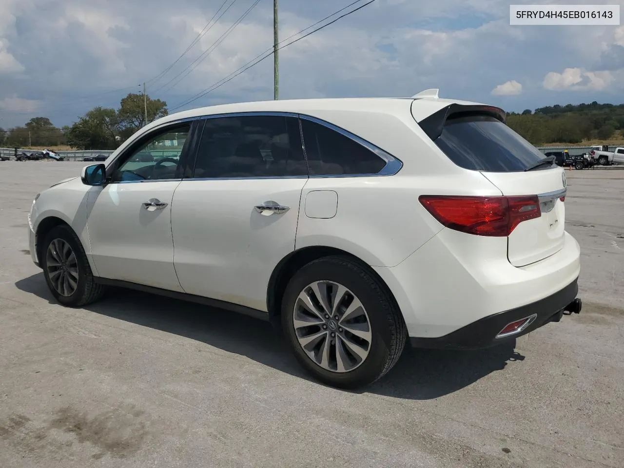 2014 Acura Mdx Technology VIN: 5FRYD4H45EB016143 Lot: 72789774