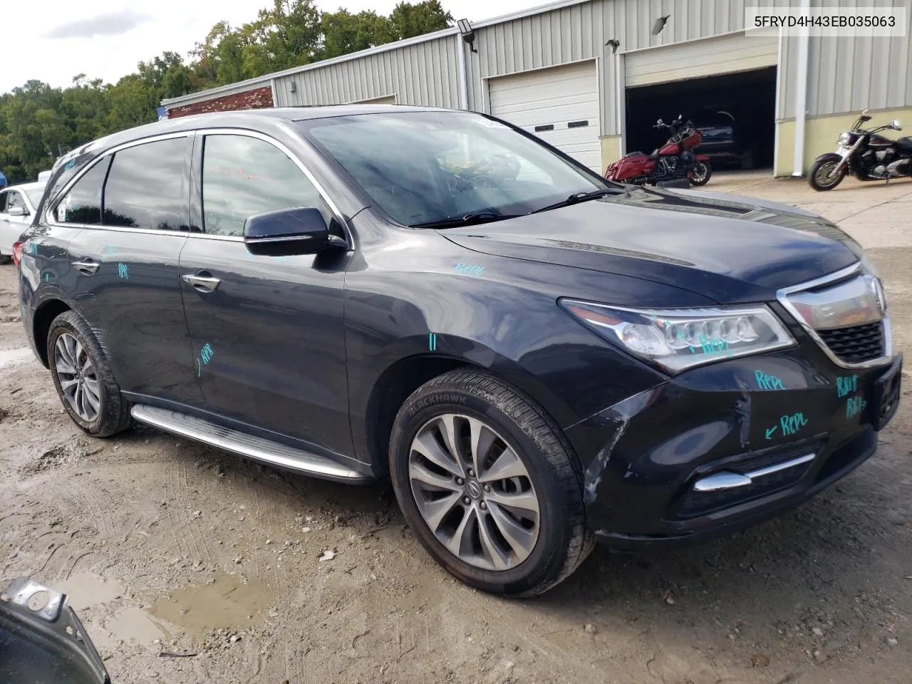 2014 Acura Mdx Technology VIN: 5FRYD4H43EB035063 Lot: 73346684