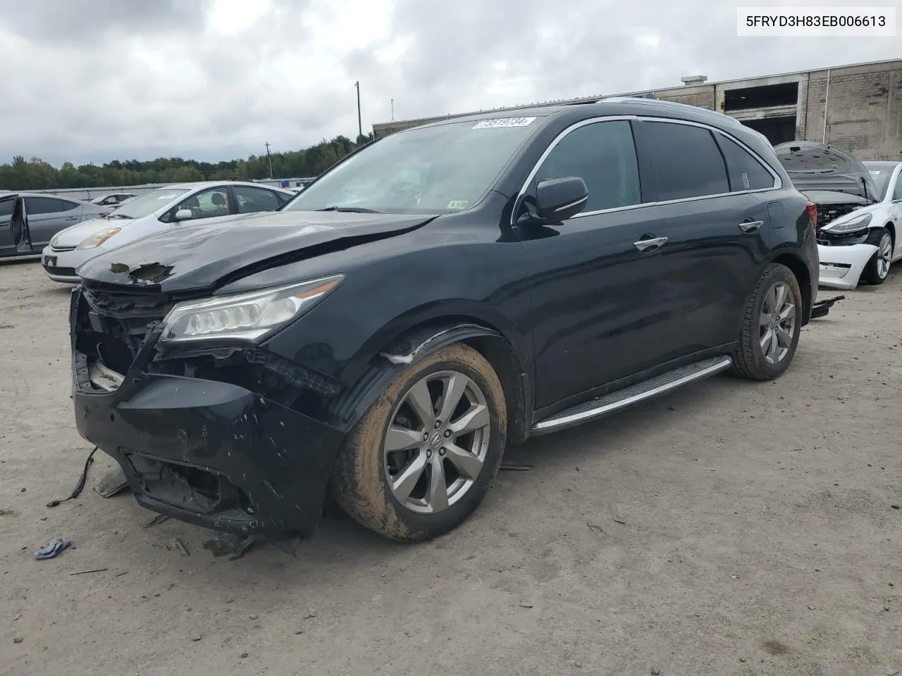 2014 Acura Mdx Advance VIN: 5FRYD3H83EB006613 Lot: 73519734