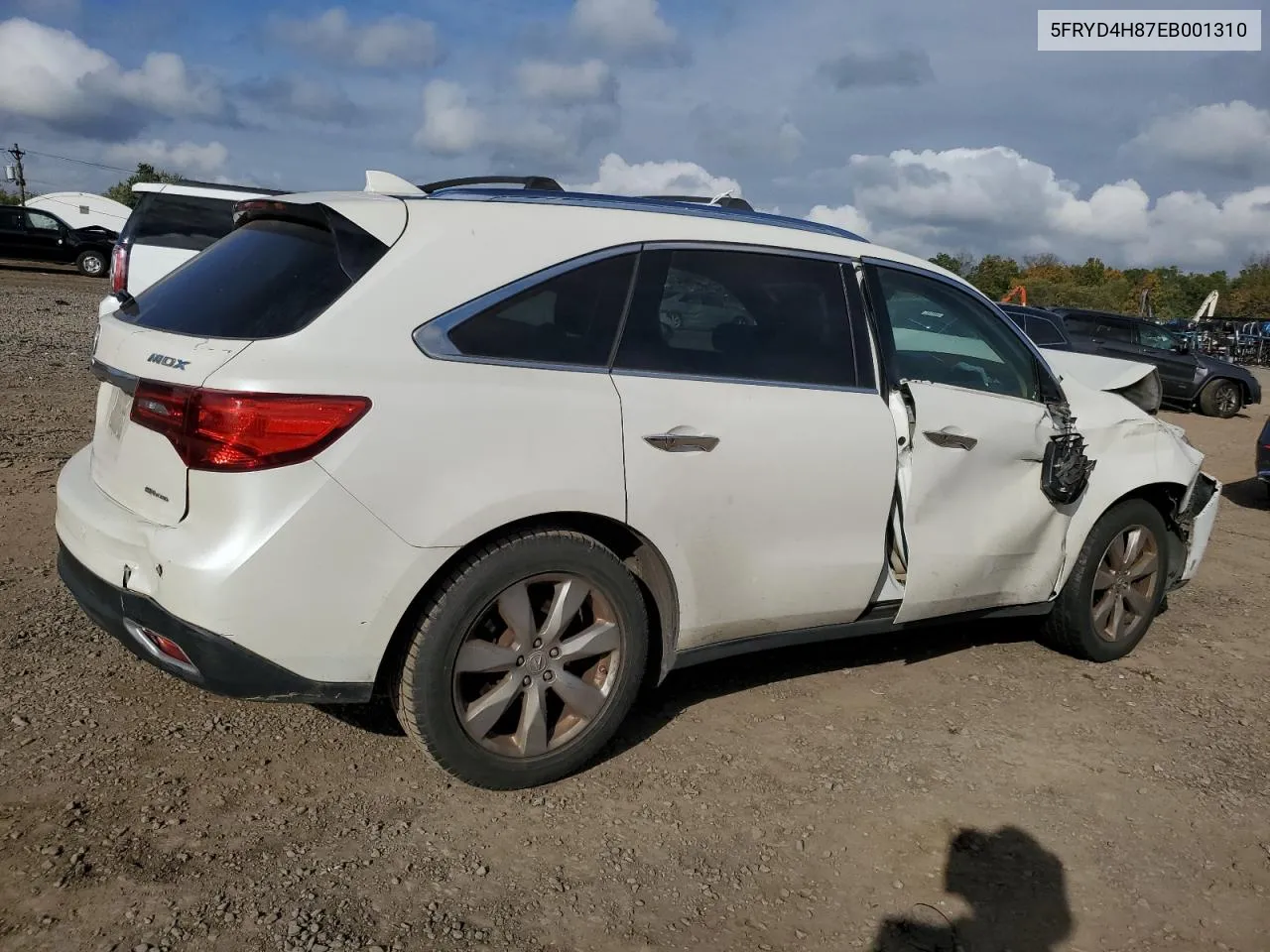 2014 Acura Mdx Advance VIN: 5FRYD4H87EB001310 Lot: 73913264