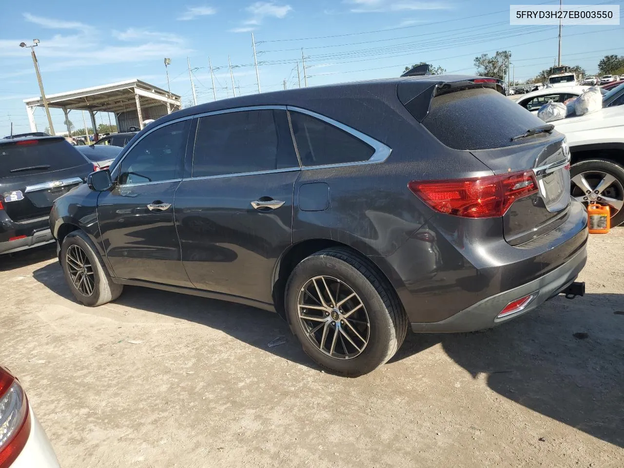 2014 Acura Mdx VIN: 5FRYD3H27EB003550 Lot: 74199634