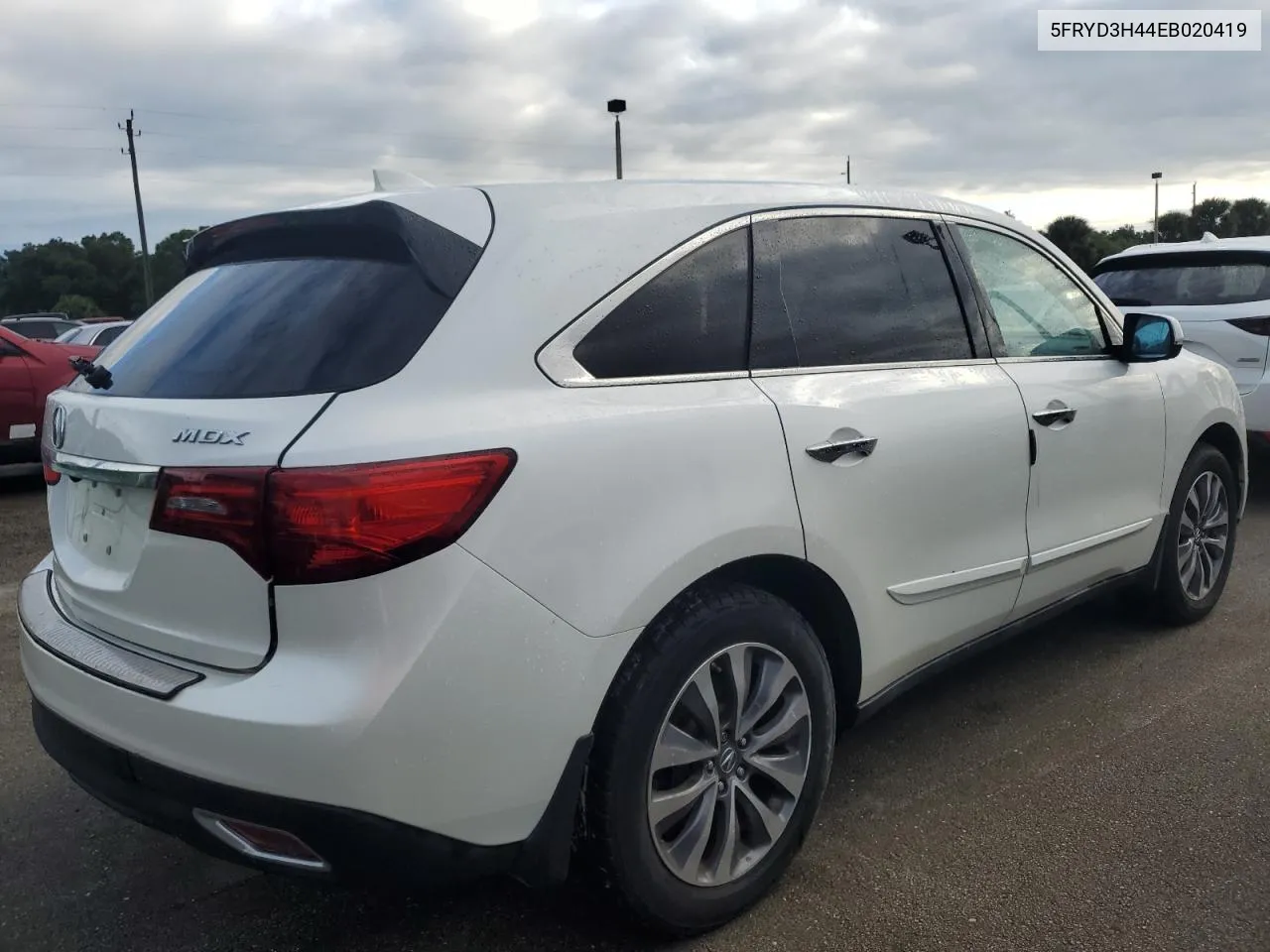 2014 Acura Mdx Technology VIN: 5FRYD3H44EB020419 Lot: 74257234