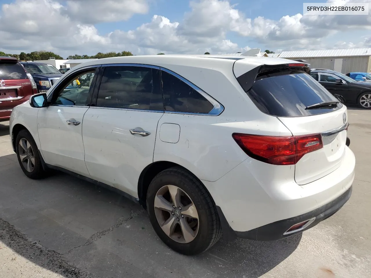 2014 Acura Mdx VIN: 5FRYD3H22EB016075 Lot: 74314814