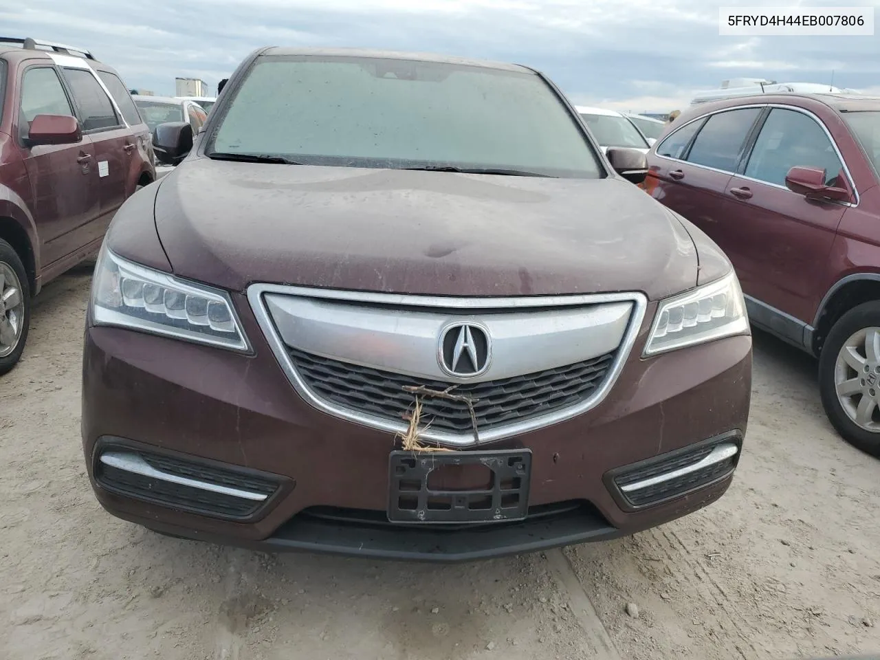 2014 Acura Mdx Technology VIN: 5FRYD4H44EB007806 Lot: 74432254