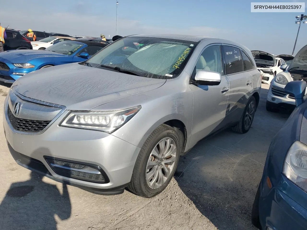 2014 Acura Mdx Technology VIN: 5FRYD4H44EB025397 Lot: 74450464