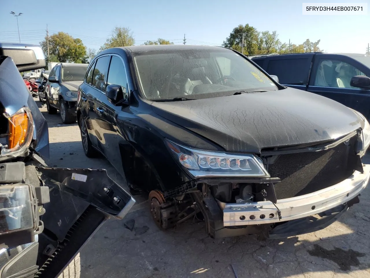 2014 Acura Mdx Technology VIN: 5FRYD3H44EB007671 Lot: 74521984