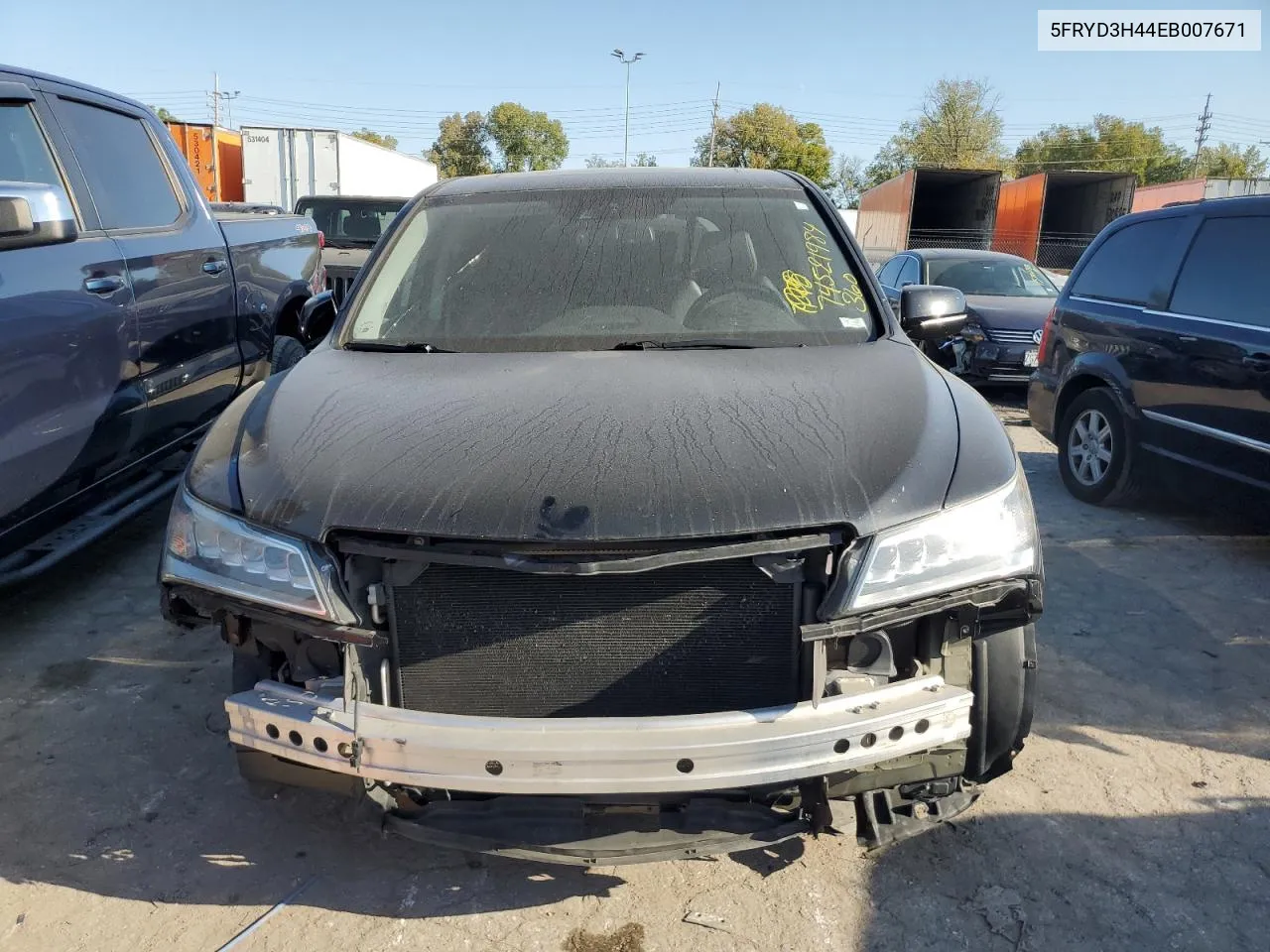 2014 Acura Mdx Technology VIN: 5FRYD3H44EB007671 Lot: 74521984