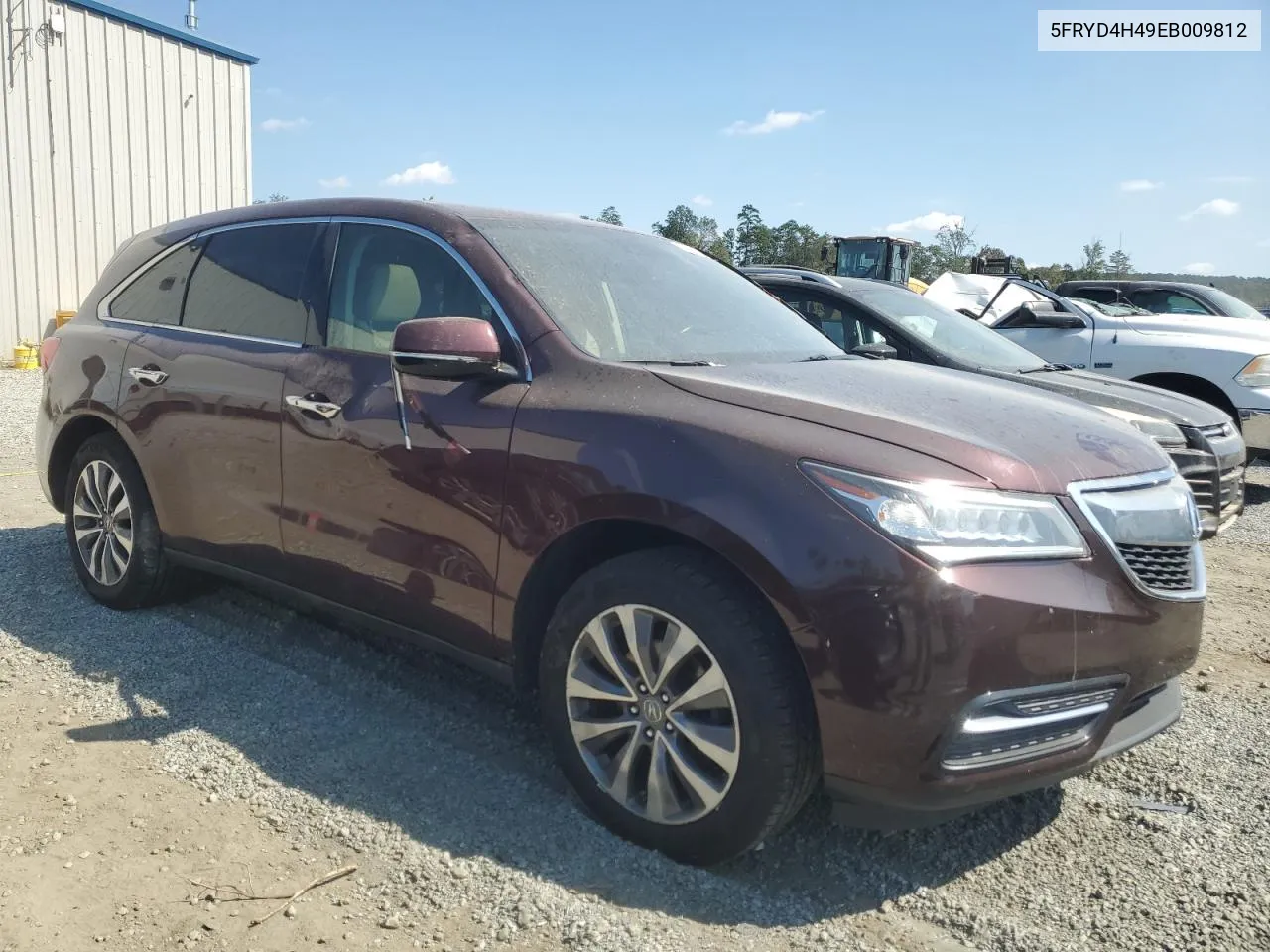 2014 Acura Mdx Technology VIN: 5FRYD4H49EB009812 Lot: 74747774