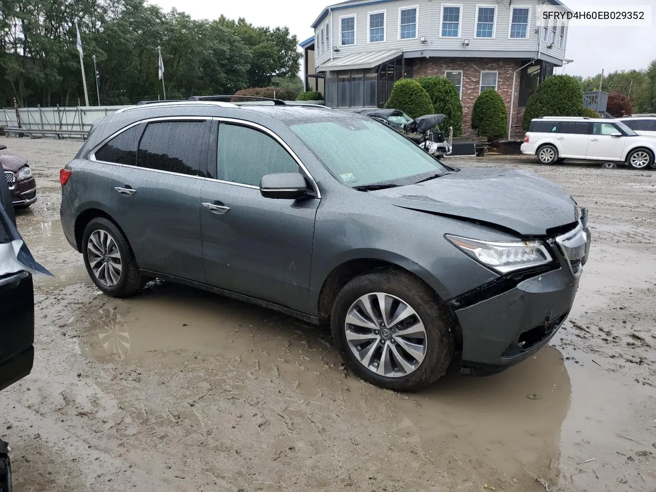 2014 Acura Mdx Technology VIN: 5FRYD4H60EB029352 Lot: 74884054