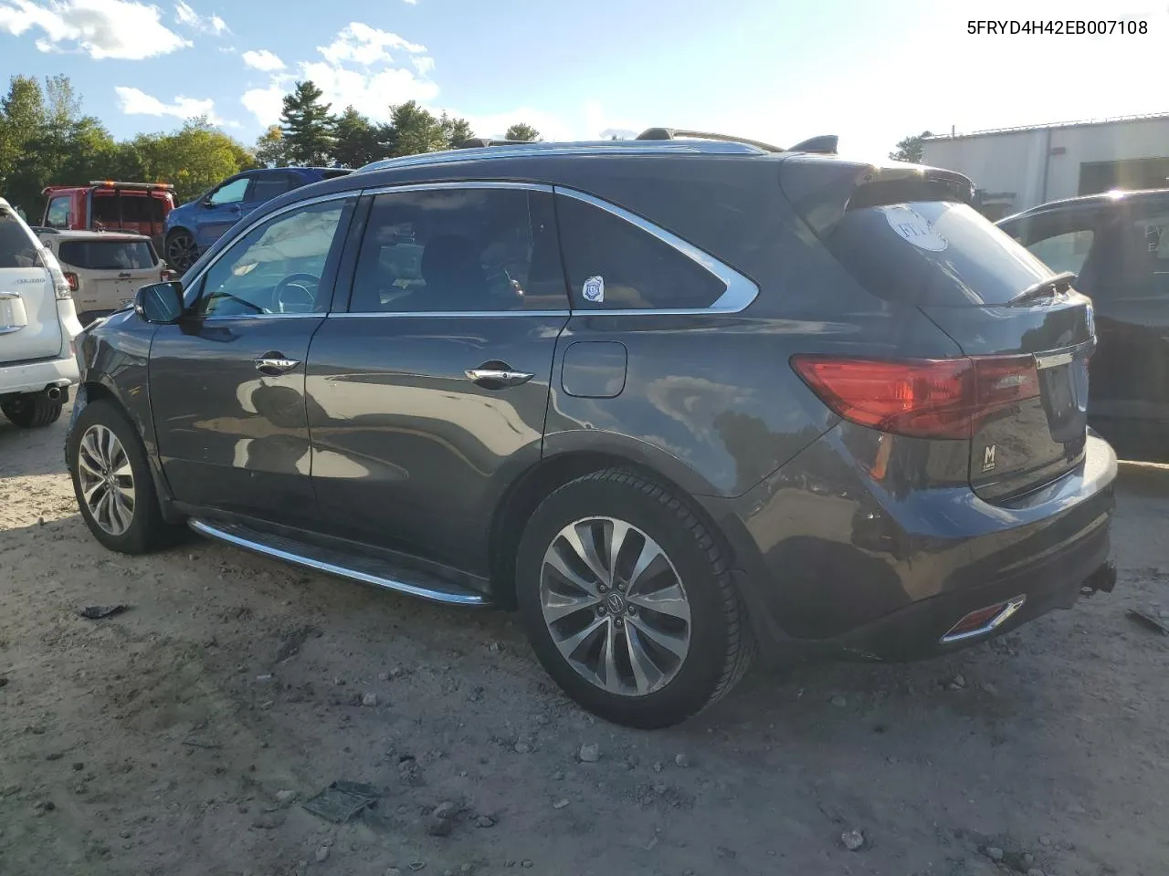 2014 Acura Mdx Technology VIN: 5FRYD4H42EB007108 Lot: 75452554