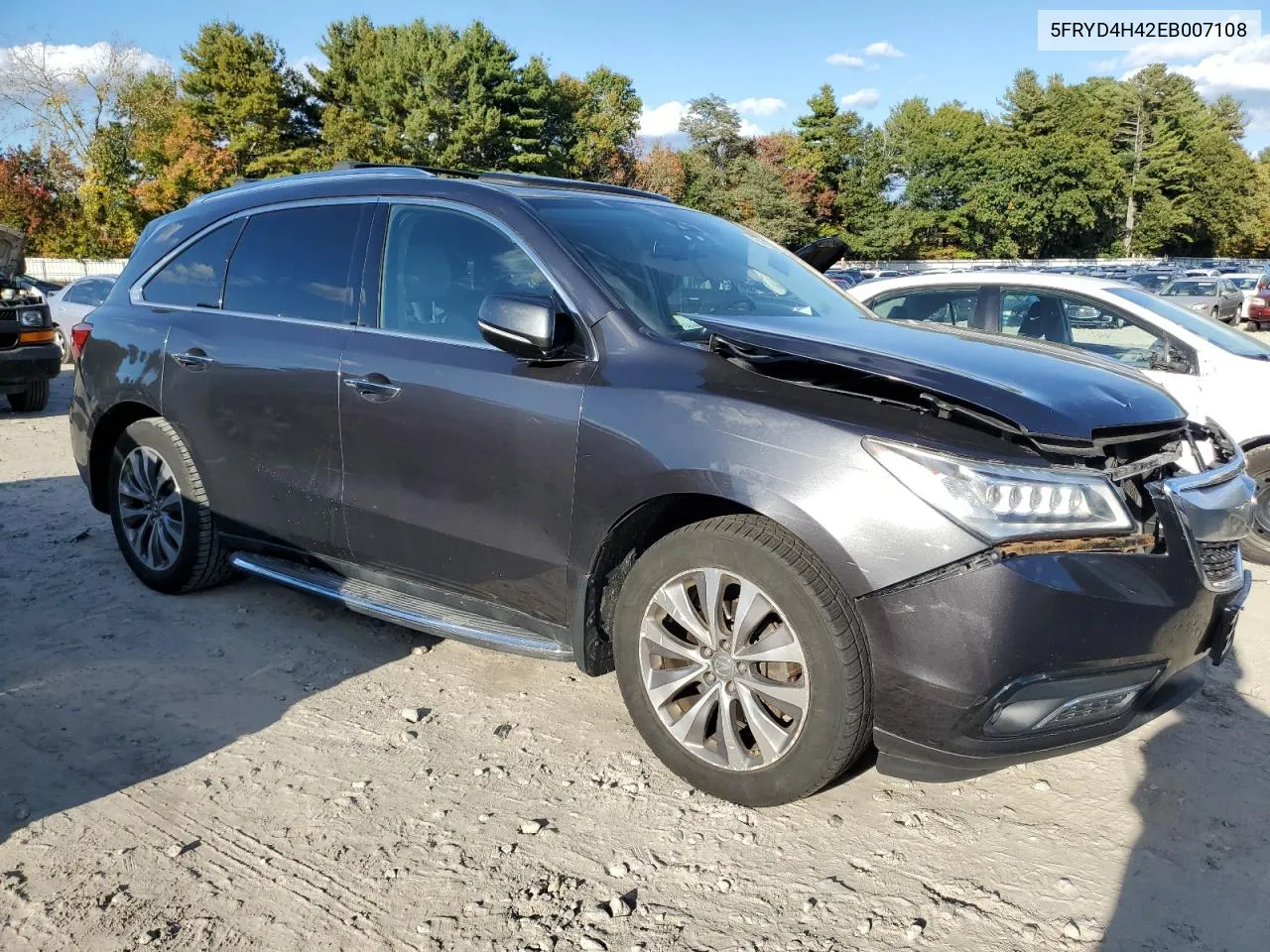 5FRYD4H42EB007108 2014 Acura Mdx Technology