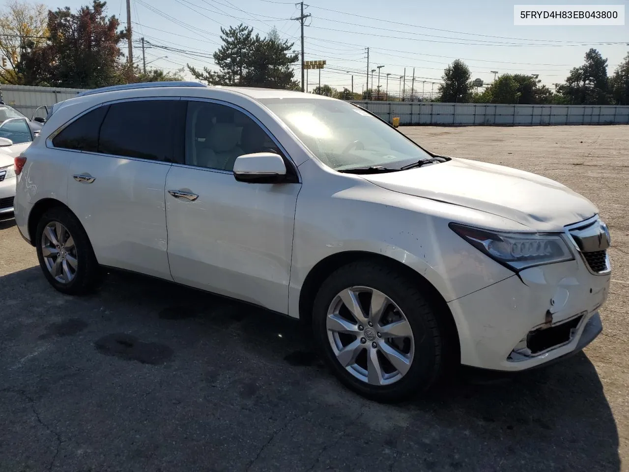 5FRYD4H83EB043800 2014 Acura Mdx Advance