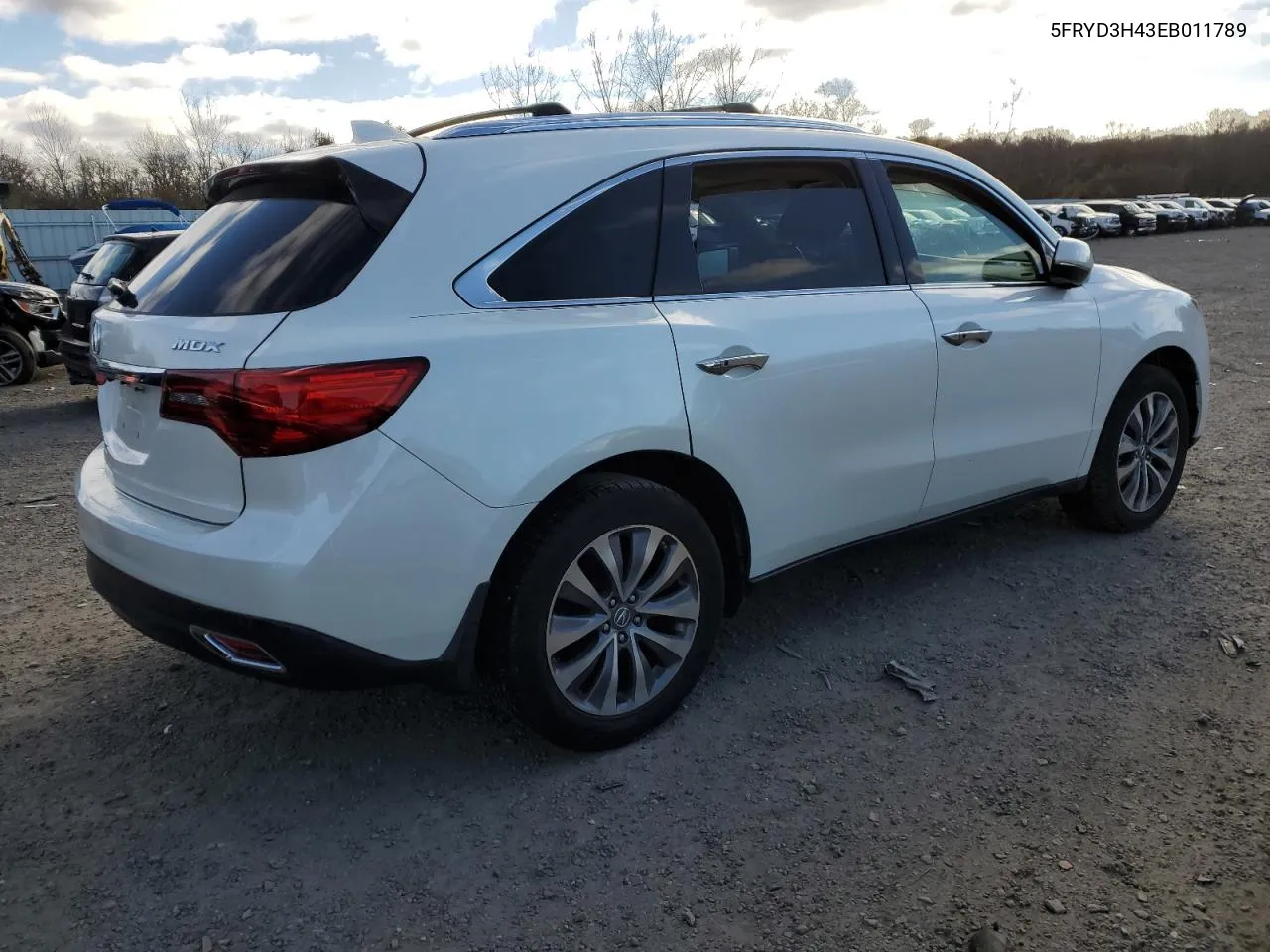 2014 Acura Mdx Technology VIN: 5FRYD3H43EB011789 Lot: 75987844