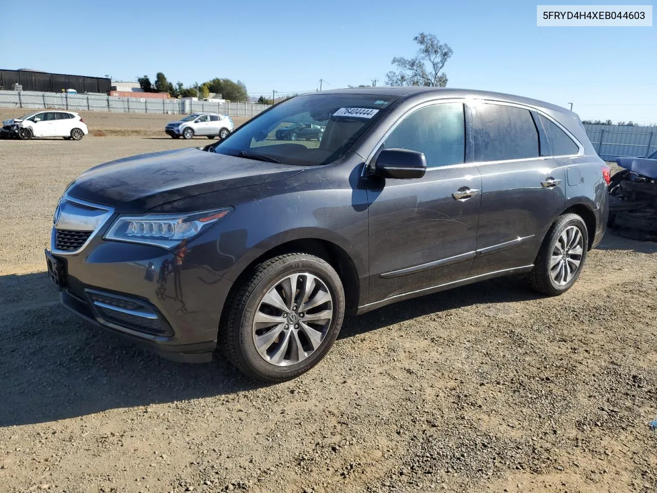 2014 Acura Mdx Technology VIN: 5FRYD4H4XEB044603 Lot: 76404444