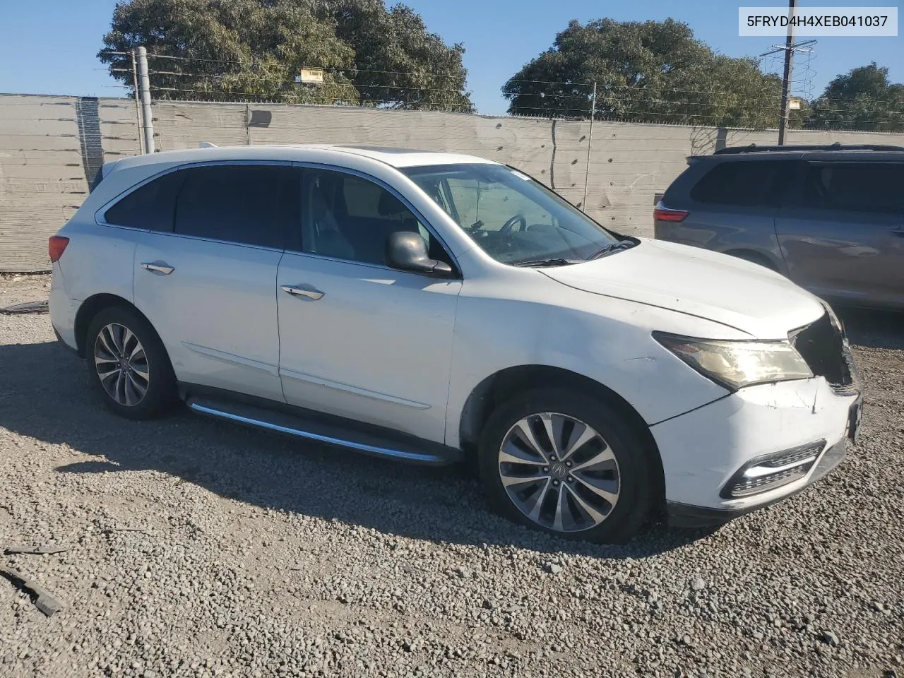 2014 Acura Mdx Technology VIN: 5FRYD4H4XEB041037 Lot: 76489414