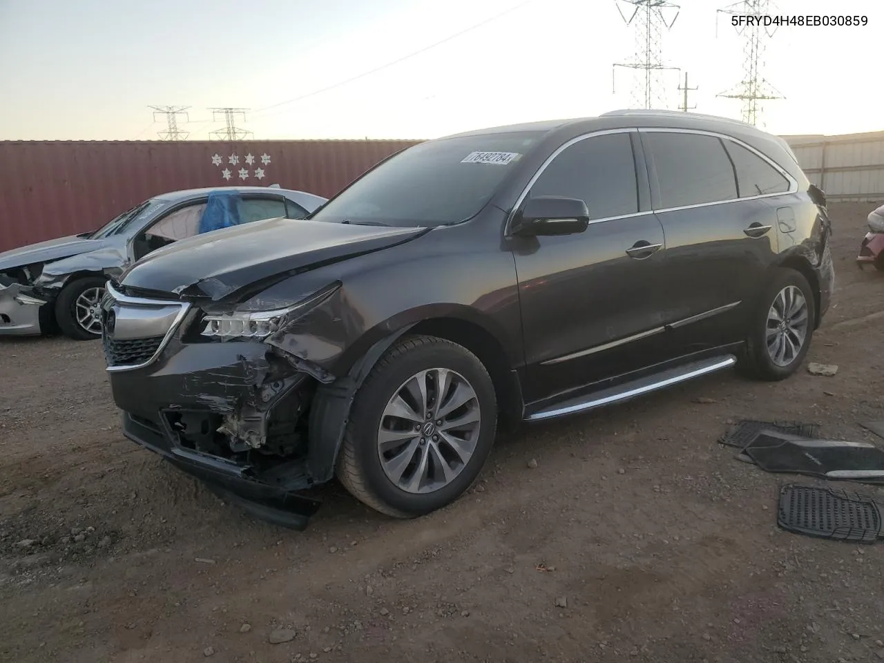 2014 Acura Mdx Technology VIN: 5FRYD4H48EB030859 Lot: 76492784