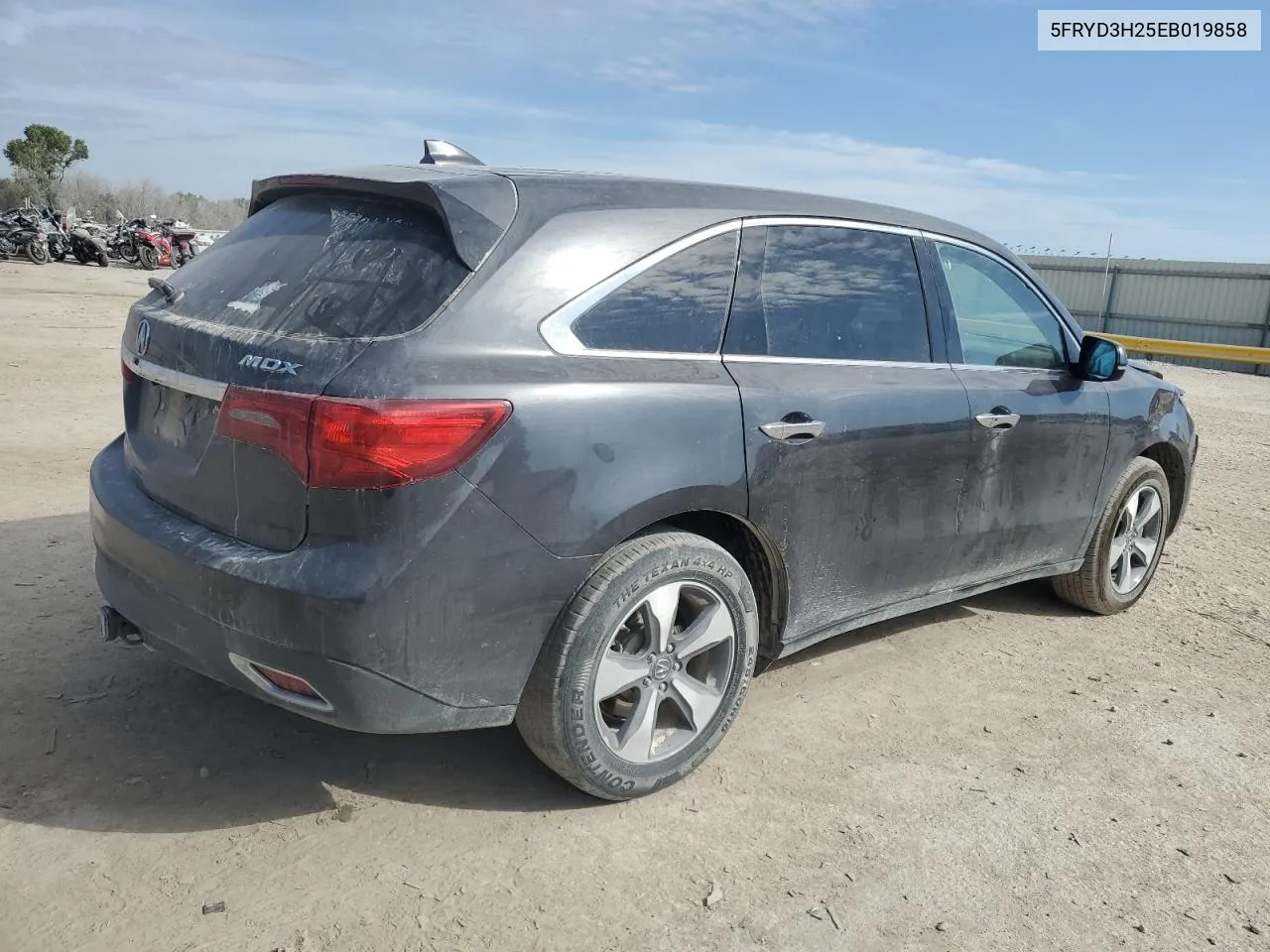 2014 Acura Mdx VIN: 5FRYD3H25EB019858 Lot: 76499754