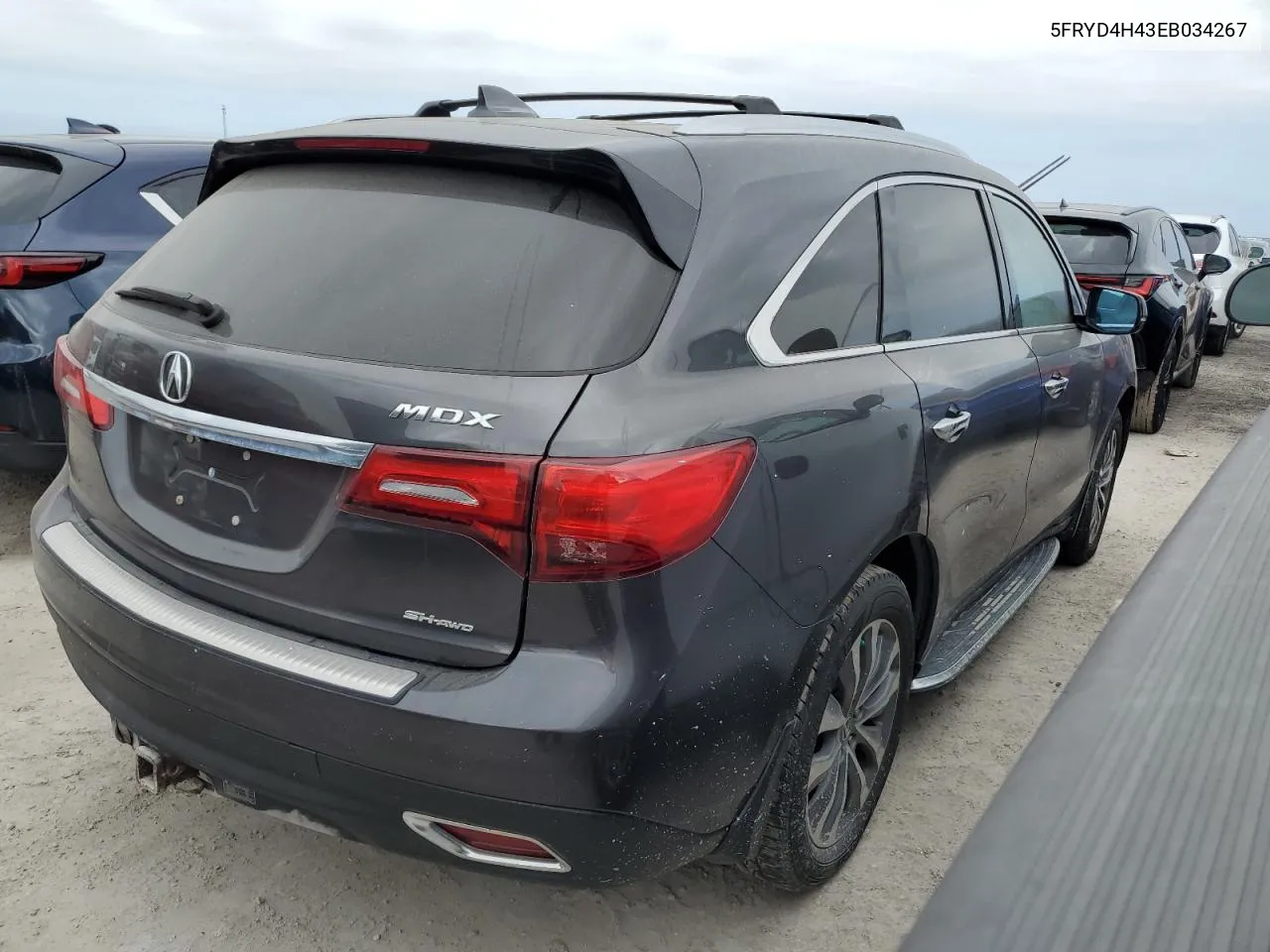 2014 Acura Mdx Technology VIN: 5FRYD4H43EB034267 Lot: 76509564