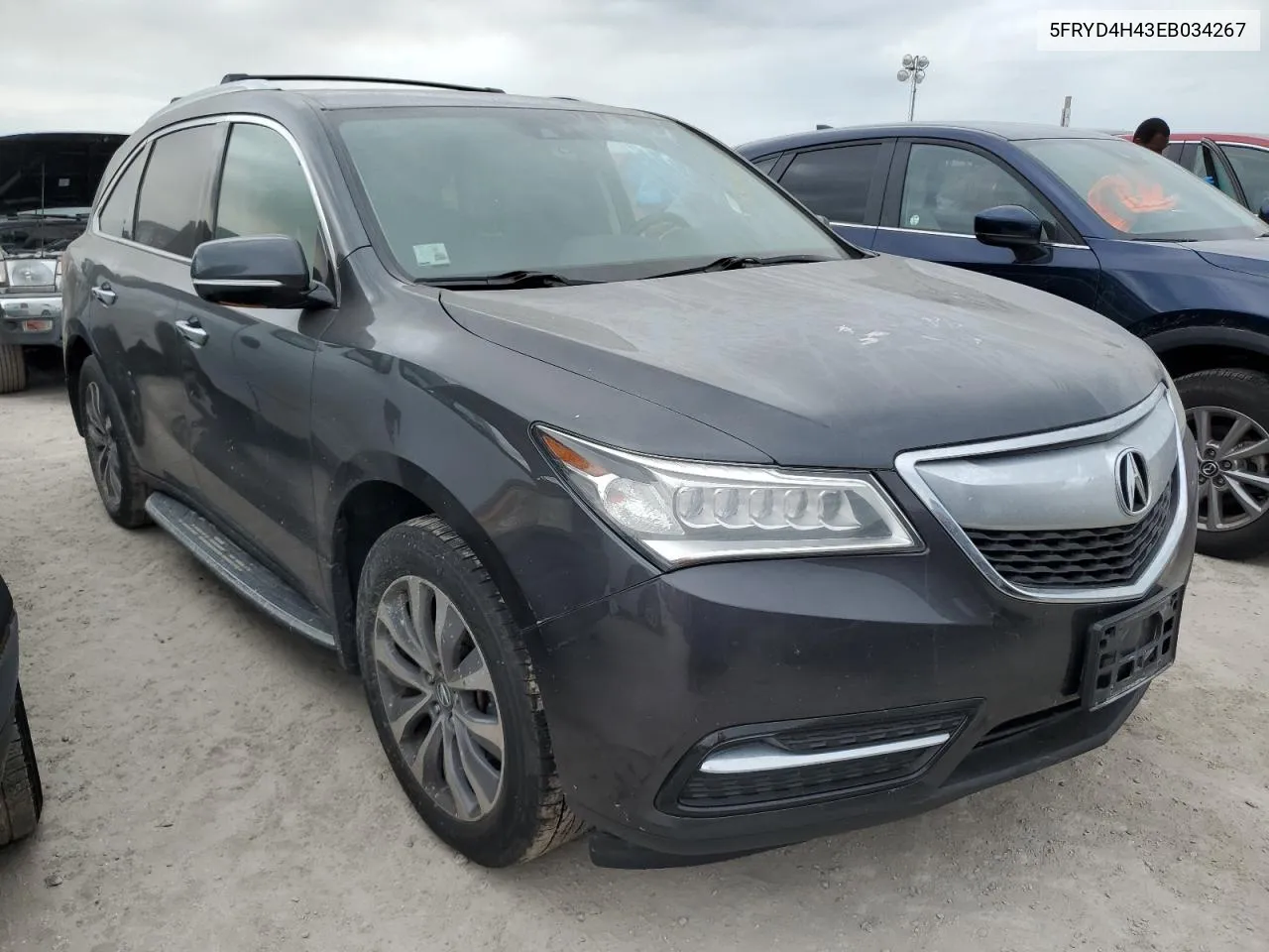 2014 Acura Mdx Technology VIN: 5FRYD4H43EB034267 Lot: 76509564