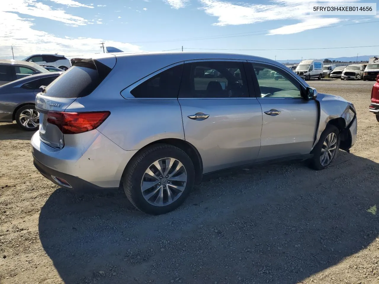 2014 Acura Mdx Technology VIN: 5FRYD3H4XEB014656 Lot: 76702274