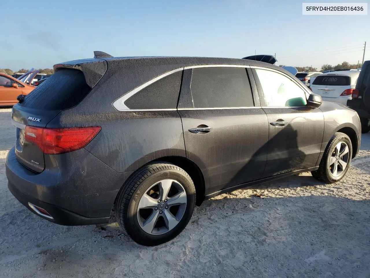 2014 Acura Mdx VIN: 5FRYD4H20EB016436 Lot: 76705634