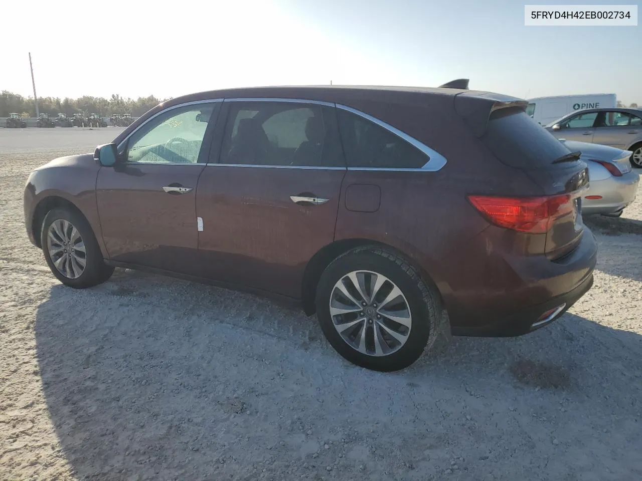 2014 Acura Mdx Technology VIN: 5FRYD4H42EB002734 Lot: 76797934