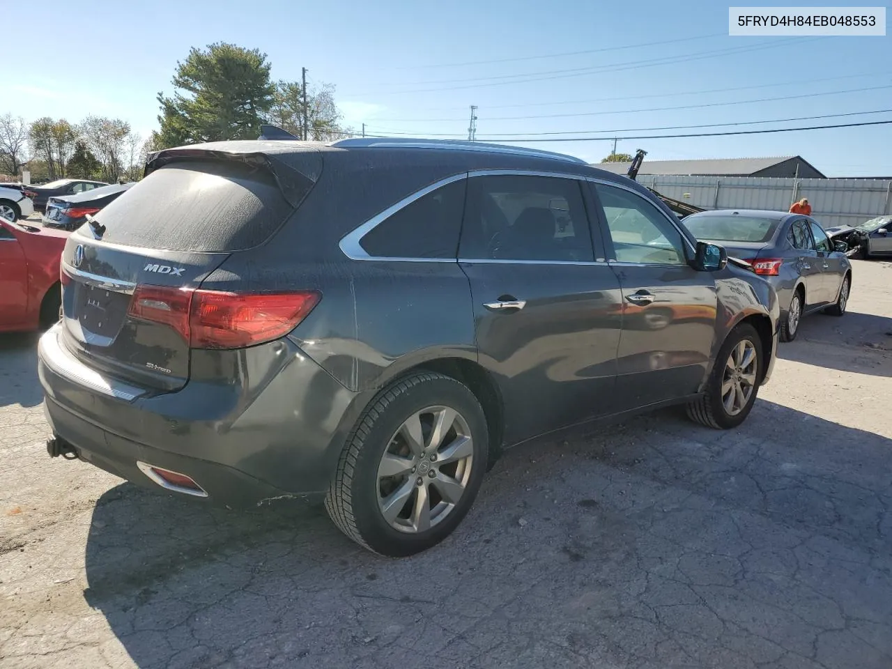 2014 Acura Mdx Advance VIN: 5FRYD4H84EB048553 Lot: 76886084