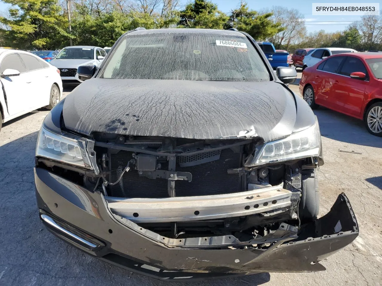 2014 Acura Mdx Advance VIN: 5FRYD4H84EB048553 Lot: 76886084