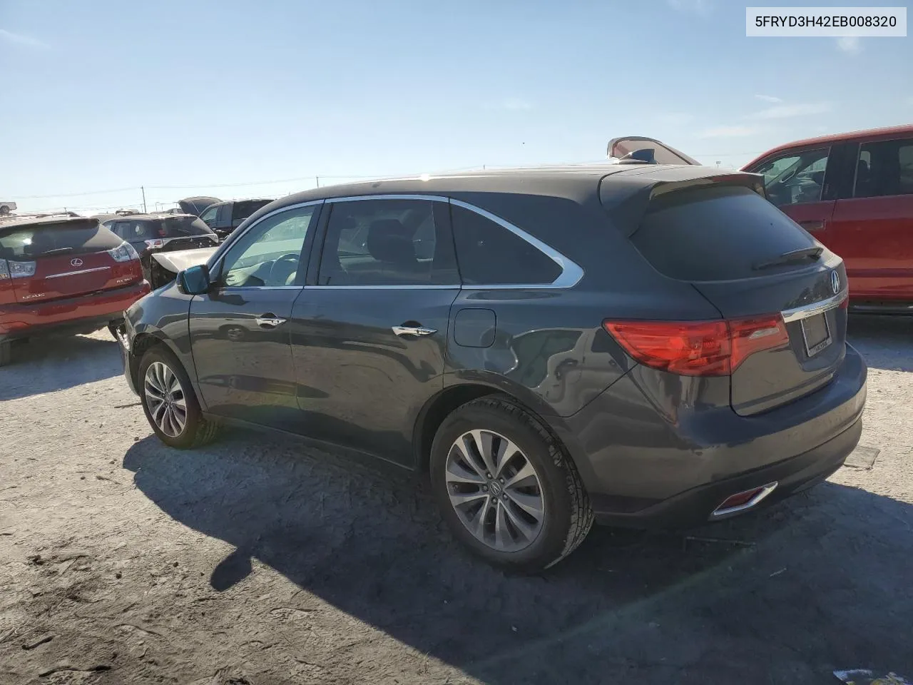 2014 Acura Mdx Technology VIN: 5FRYD3H42EB008320 Lot: 76993964