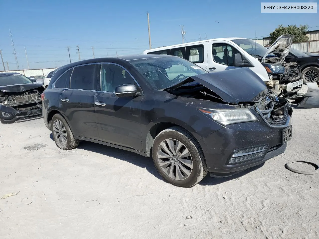 2014 Acura Mdx Technology VIN: 5FRYD3H42EB008320 Lot: 76993964