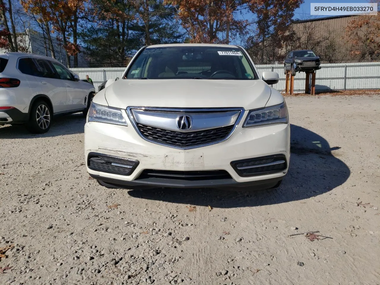 2014 Acura Mdx Technology VIN: 5FRYD4H49EB033270 Lot: 77011404