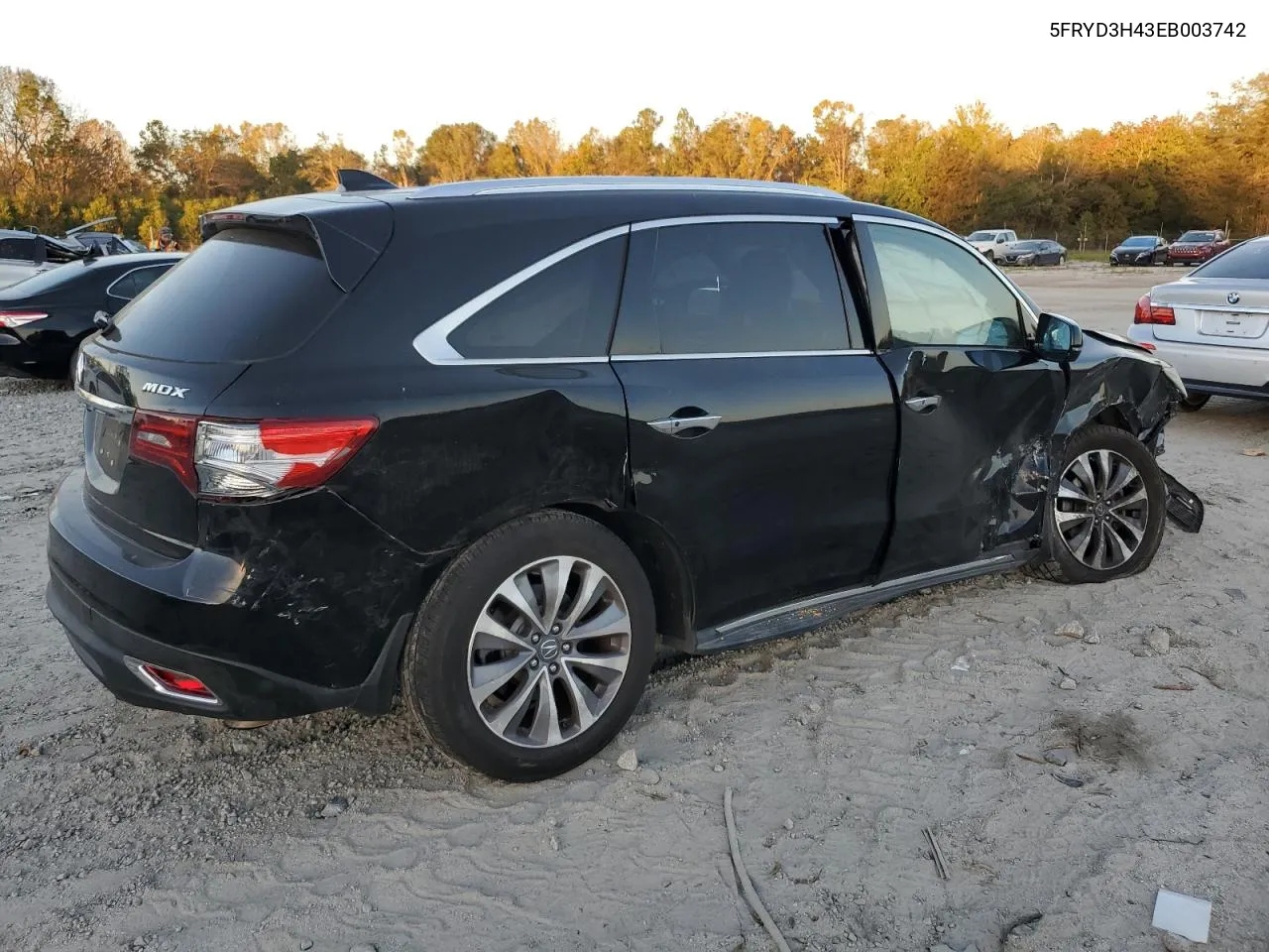 2014 Acura Mdx Technology VIN: 5FRYD3H43EB003742 Lot: 77128554