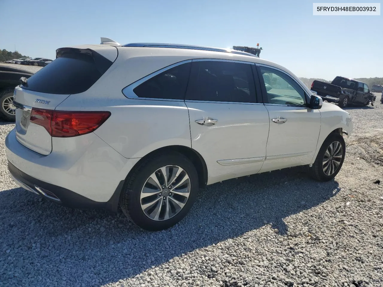 2014 Acura Mdx Technology VIN: 5FRYD3H48EB003932 Lot: 77178354