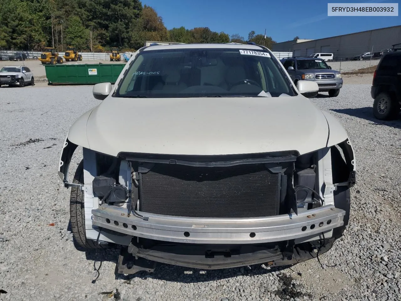 2014 Acura Mdx Technology VIN: 5FRYD3H48EB003932 Lot: 77178354