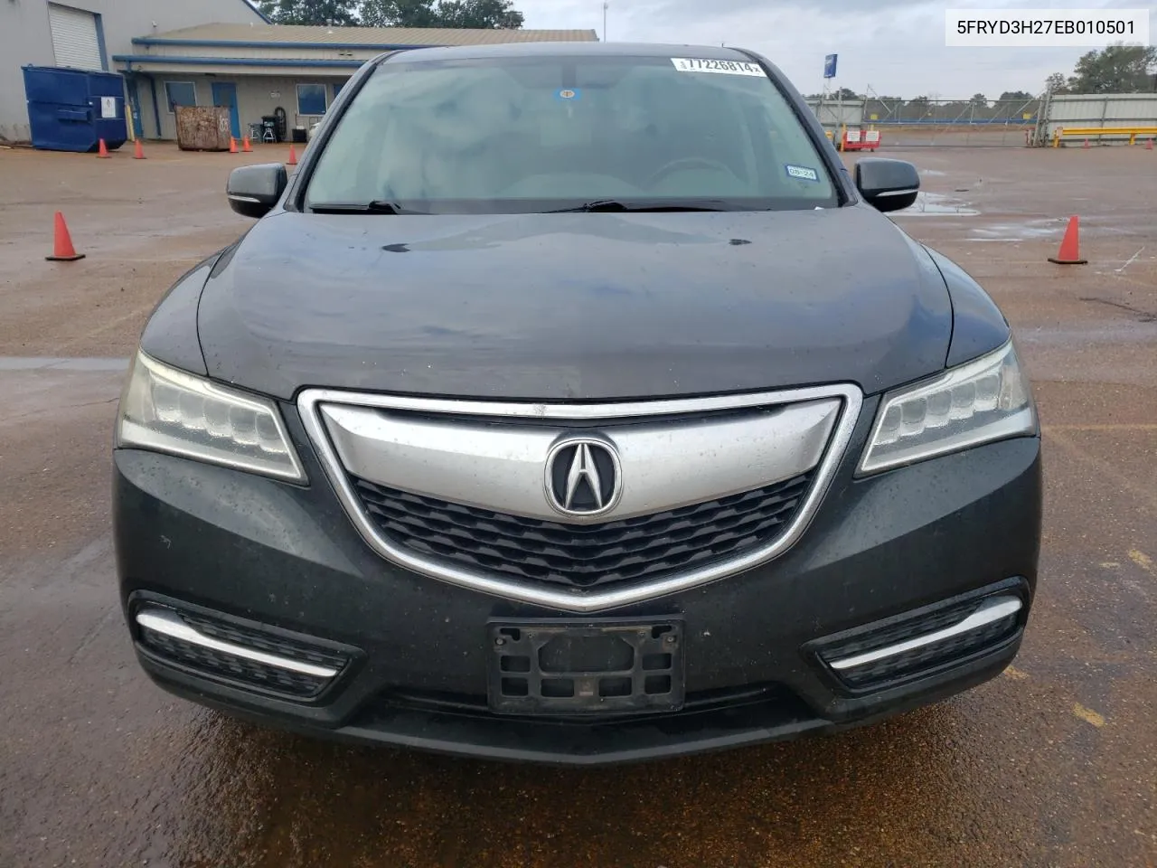 2014 Acura Mdx VIN: 5FRYD3H27EB010501 Lot: 77226814