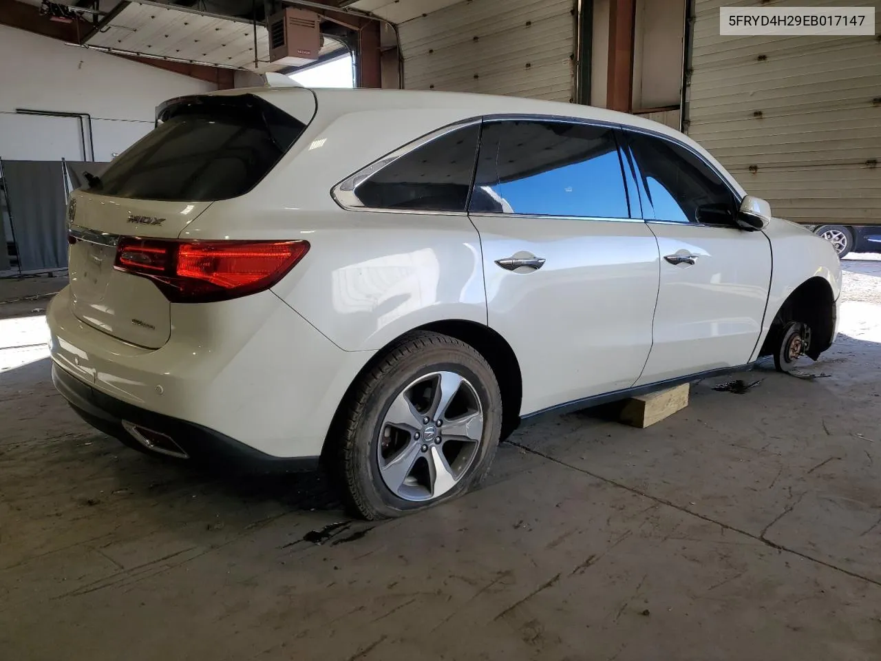 2014 Acura Mdx VIN: 5FRYD4H29EB017147 Lot: 77389834