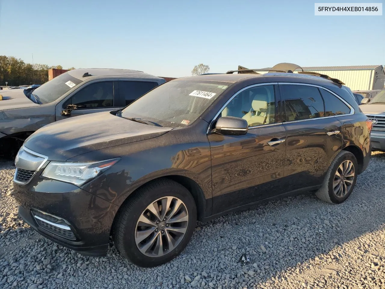 2014 Acura Mdx Technology VIN: 5FRYD4H4XEB014856 Lot: 77611464