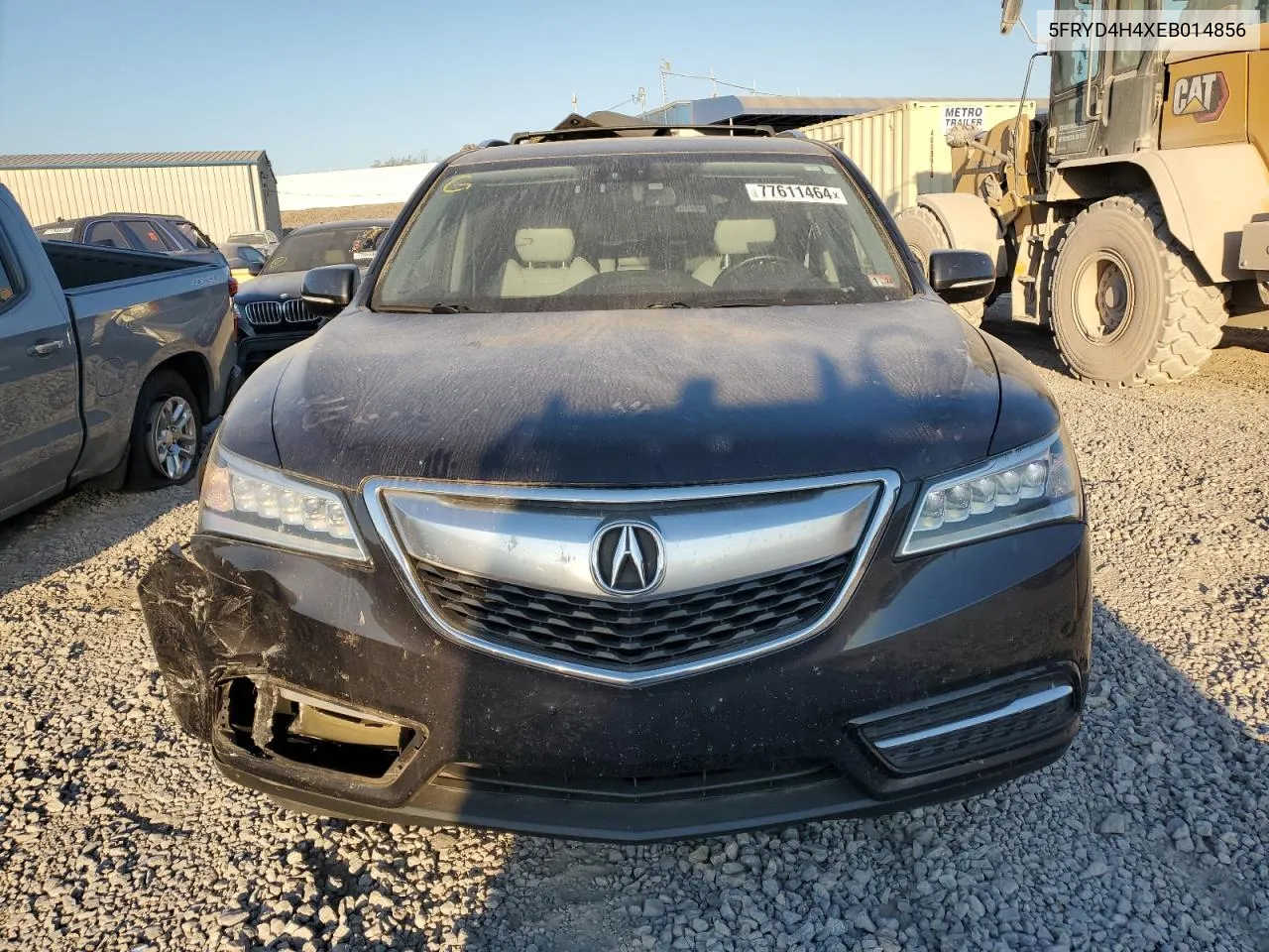 2014 Acura Mdx Technology VIN: 5FRYD4H4XEB014856 Lot: 77611464