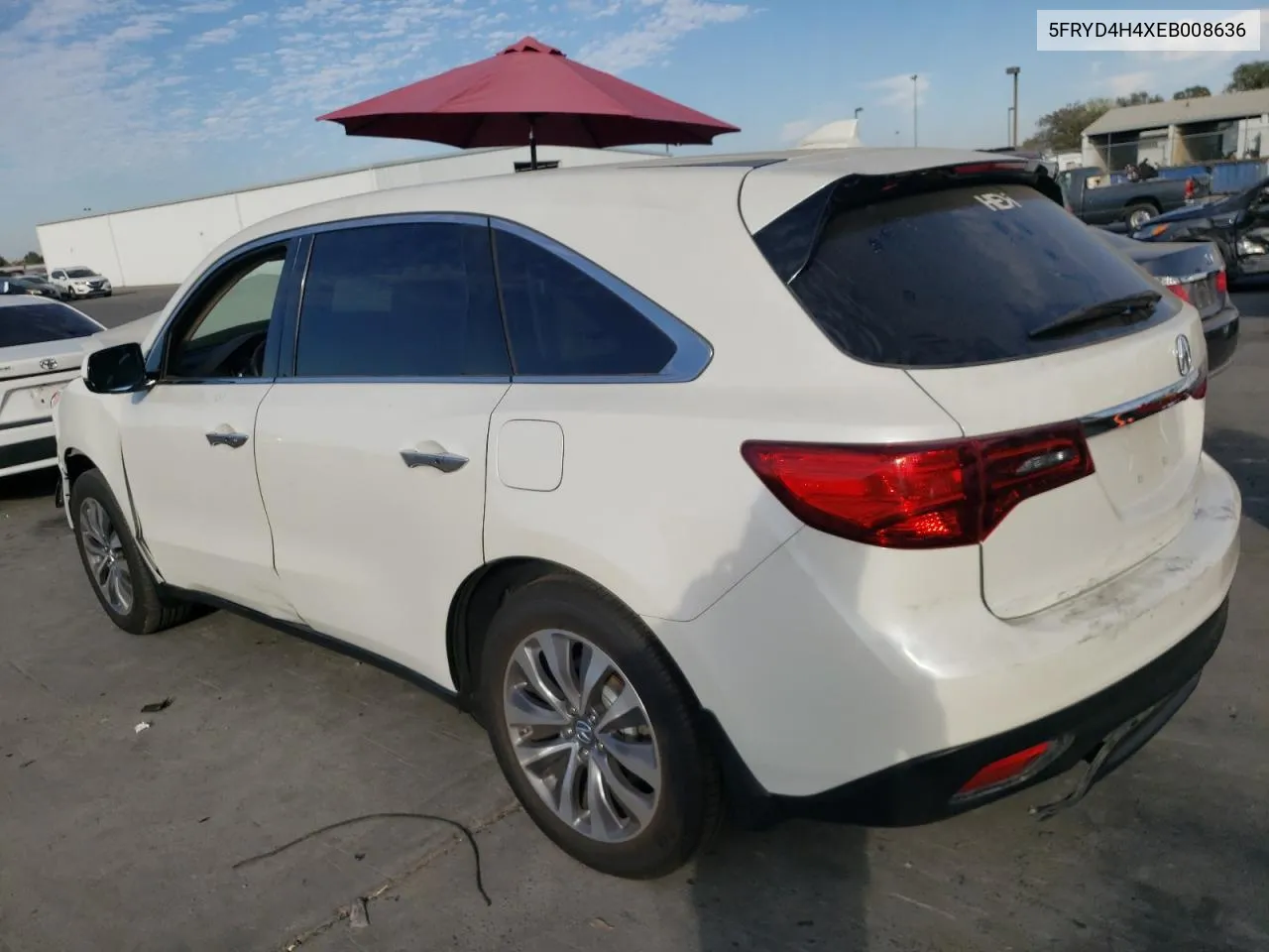 2014 Acura Mdx Technology VIN: 5FRYD4H4XEB008636 Lot: 77820234