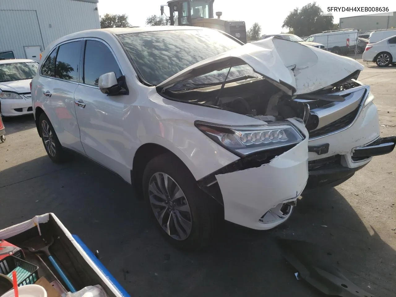 2014 Acura Mdx Technology VIN: 5FRYD4H4XEB008636 Lot: 77820234