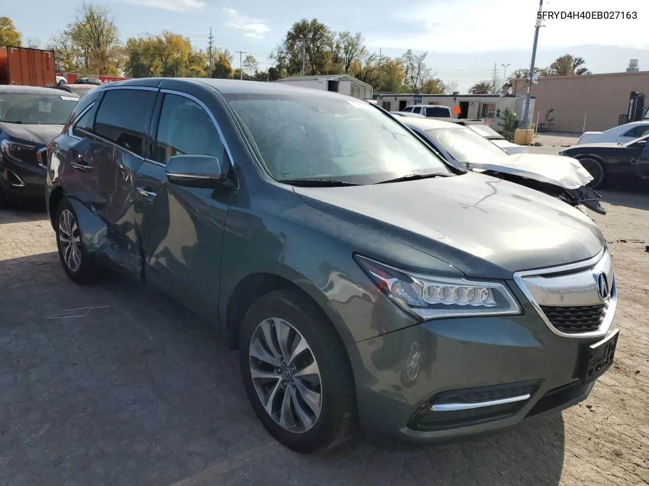 2014 Acura Mdx Technology VIN: 5FRYD4H40EB027163 Lot: 77948864