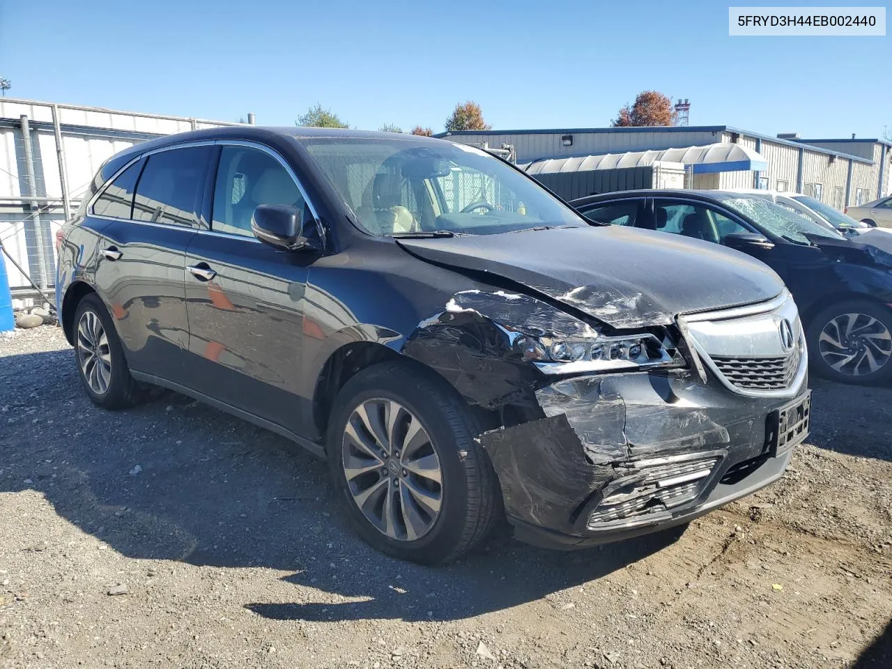 2014 Acura Mdx Technology VIN: 5FRYD3H44EB002440 Lot: 78059174