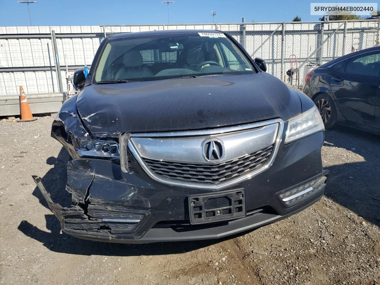 2014 Acura Mdx Technology VIN: 5FRYD3H44EB002440 Lot: 78059174