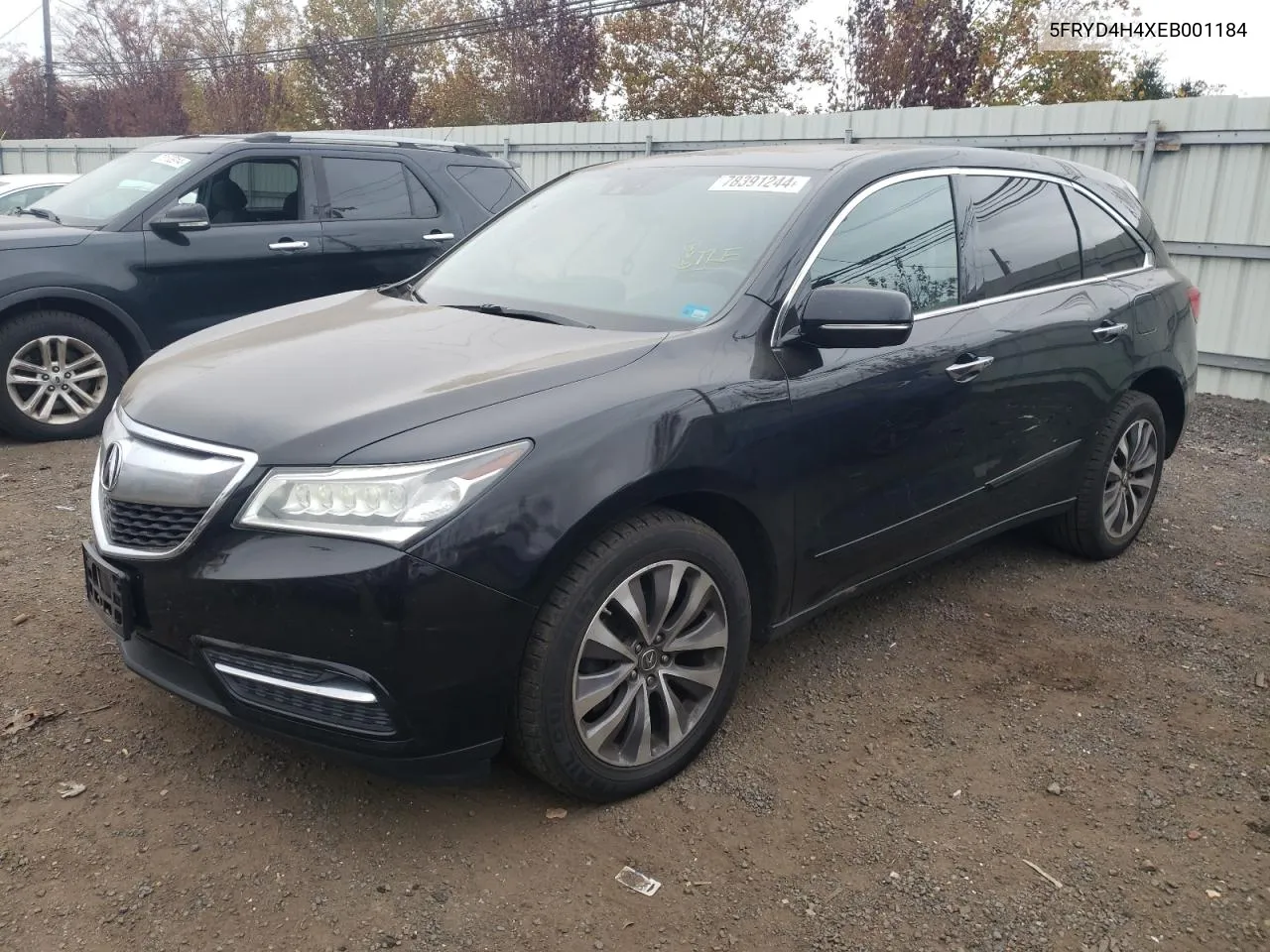 2014 Acura Mdx Technology VIN: 5FRYD4H4XEB001184 Lot: 78391244