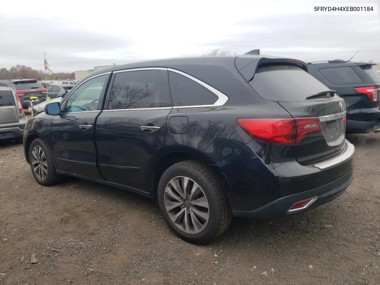 2014 Acura Mdx Technology VIN: 5FRYD4H4XEB001184 Lot: 78391244