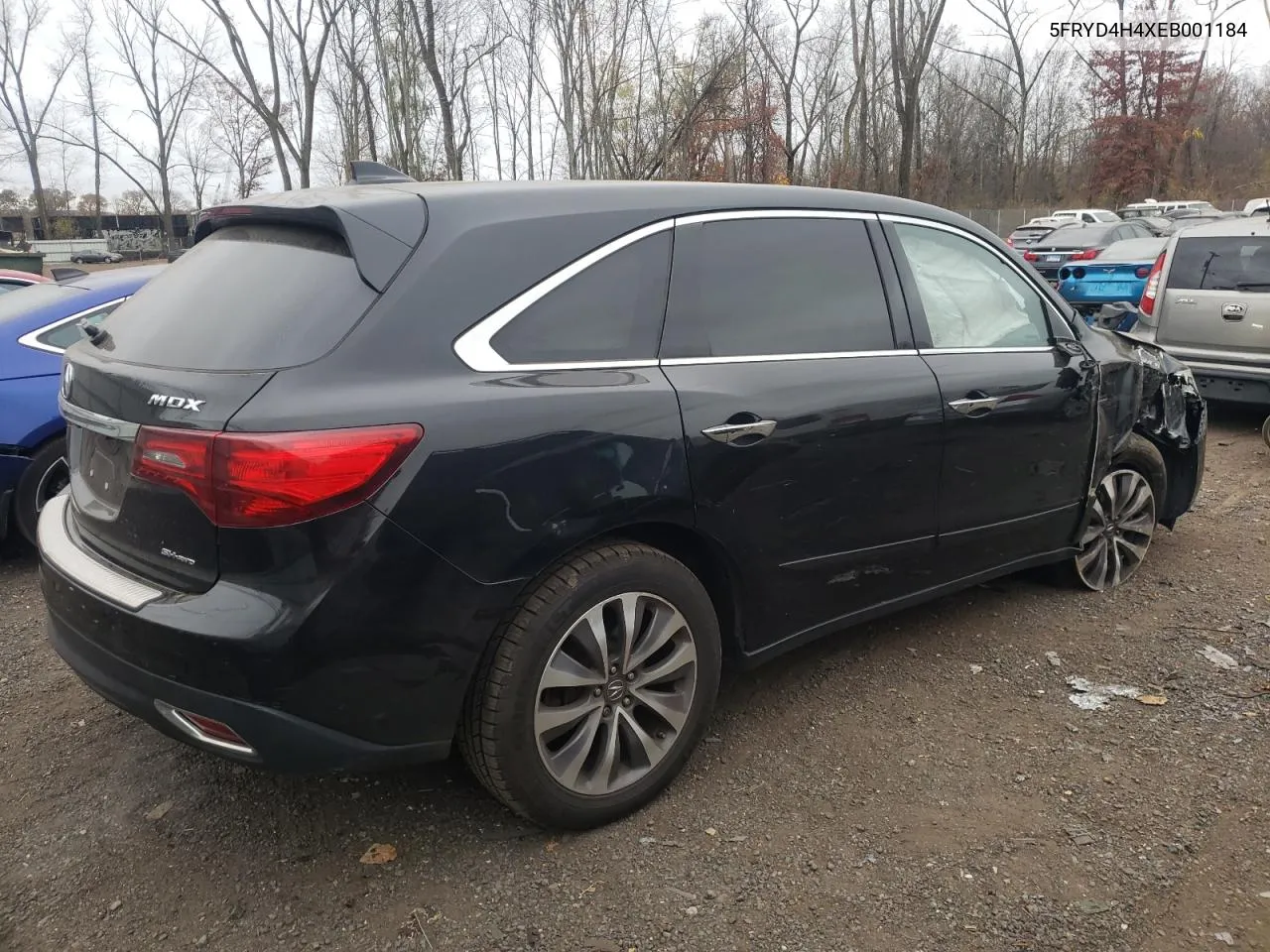 2014 Acura Mdx Technology VIN: 5FRYD4H4XEB001184 Lot: 78391244