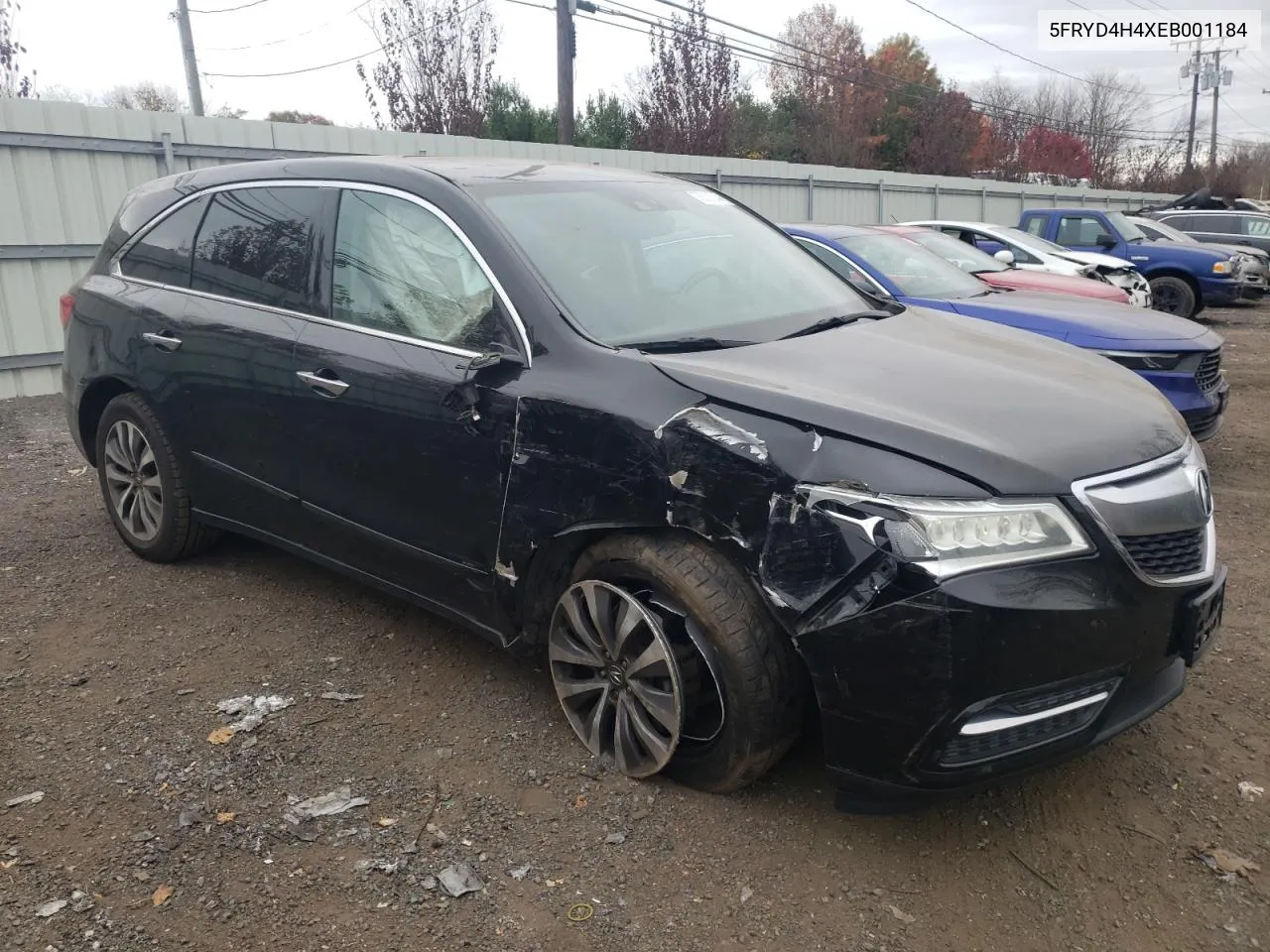 2014 Acura Mdx Technology VIN: 5FRYD4H4XEB001184 Lot: 78391244