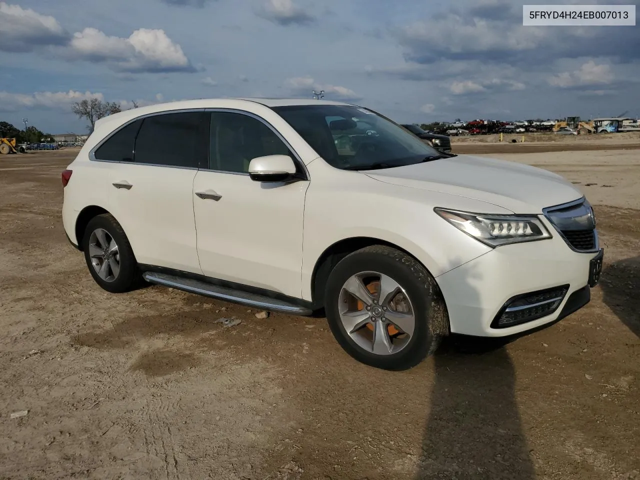 2014 Acura Mdx VIN: 5FRYD4H24EB007013 Lot: 78428624