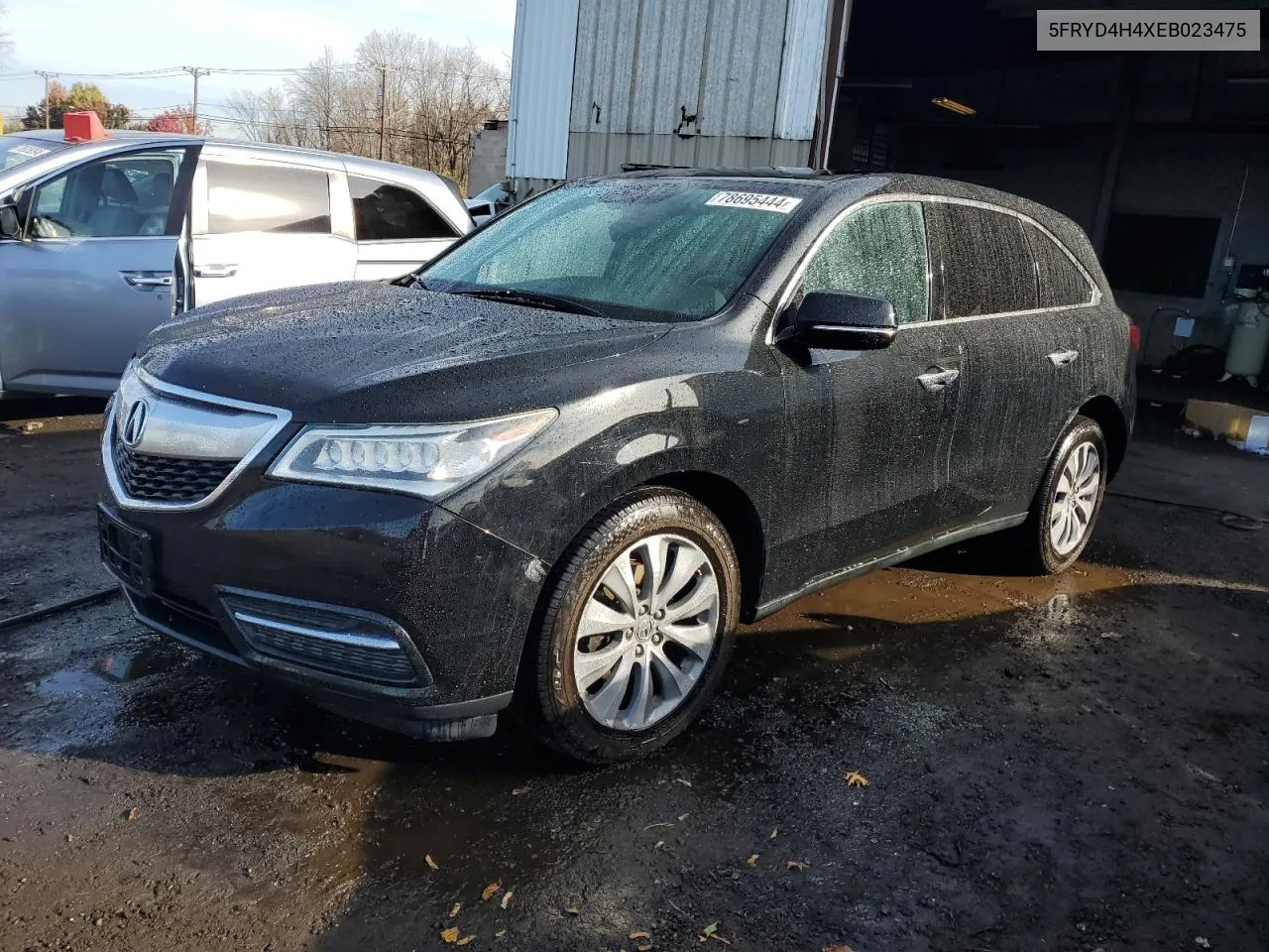 2014 Acura Mdx Technology VIN: 5FRYD4H4XEB023475 Lot: 78695444